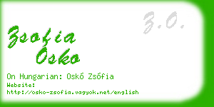 zsofia osko business card